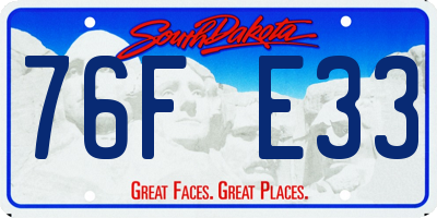 SD license plate 76FE33
