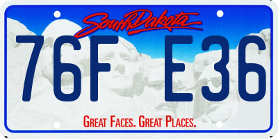 SD license plate 76FE36