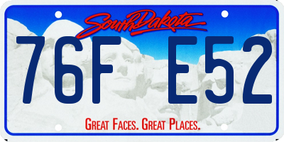 SD license plate 76FE52