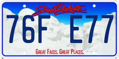 SD license plate 76FE77