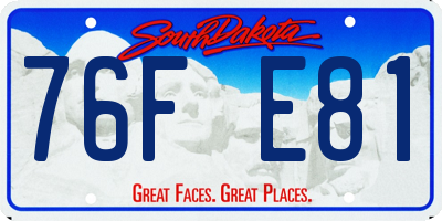 SD license plate 76FE81