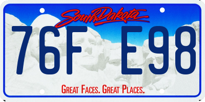SD license plate 76FE98