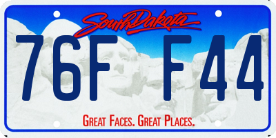 SD license plate 76FF44