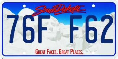 SD license plate 76FF62