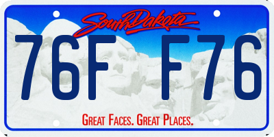 SD license plate 76FF76