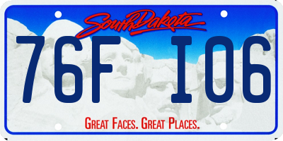 SD license plate 76FI06