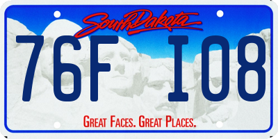 SD license plate 76FI08