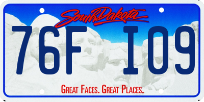 SD license plate 76FI09