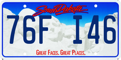 SD license plate 76FI46