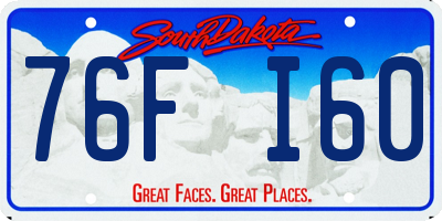 SD license plate 76FI60