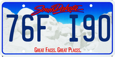 SD license plate 76FI90