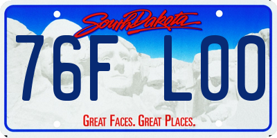 SD license plate 76FL00