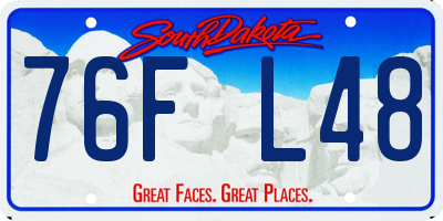 SD license plate 76FL48