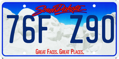 SD license plate 76FZ90
