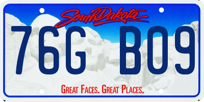 SD license plate 76GB09