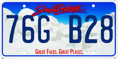 SD license plate 76GB28