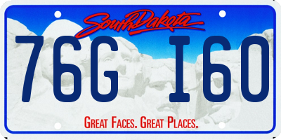 SD license plate 76GI60