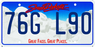 SD license plate 76GL90