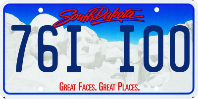SD license plate 76II00