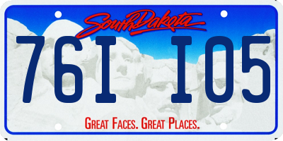 SD license plate 76II05