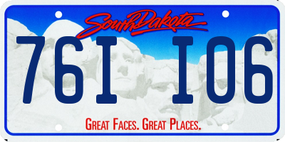SD license plate 76II06