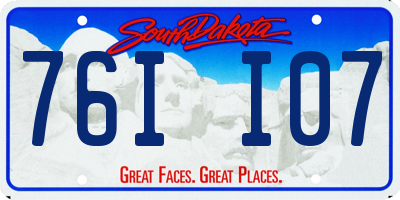 SD license plate 76II07