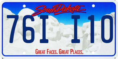 SD license plate 76II10