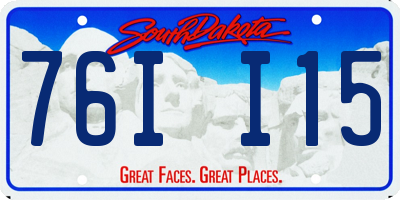 SD license plate 76II15