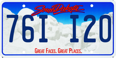 SD license plate 76II20