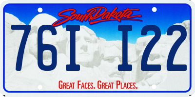 SD license plate 76II22