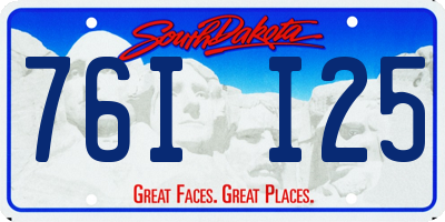 SD license plate 76II25