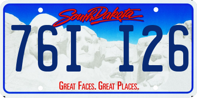 SD license plate 76II26