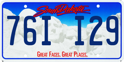 SD license plate 76II29