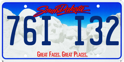 SD license plate 76II32