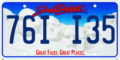 SD license plate 76II35