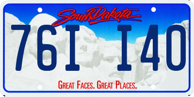 SD license plate 76II40