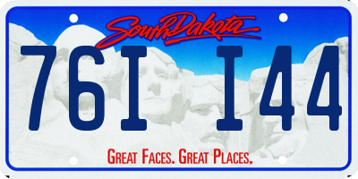 SD license plate 76II44