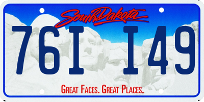 SD license plate 76II49