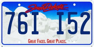 SD license plate 76II52
