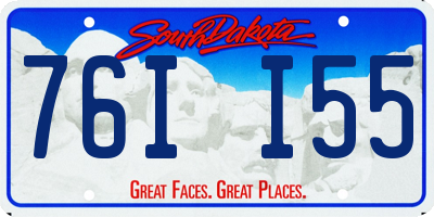 SD license plate 76II55