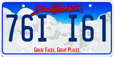 SD license plate 76II61