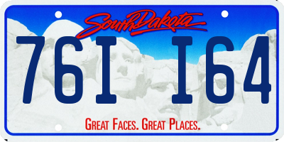 SD license plate 76II64