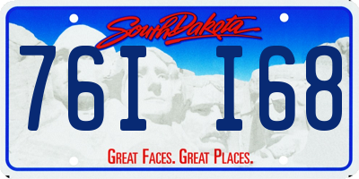 SD license plate 76II68