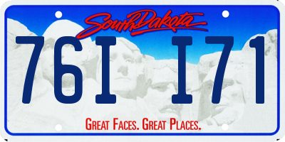 SD license plate 76II71