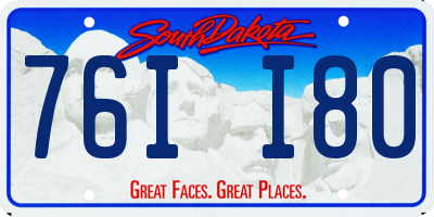SD license plate 76II80