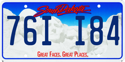 SD license plate 76II84