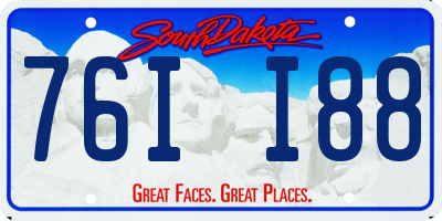 SD license plate 76II88