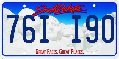 SD license plate 76II90
