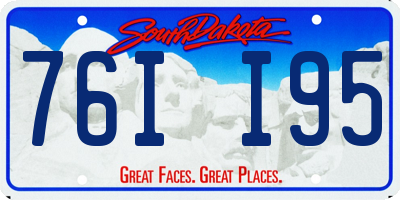 SD license plate 76II95