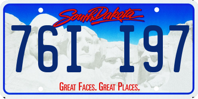 SD license plate 76II97